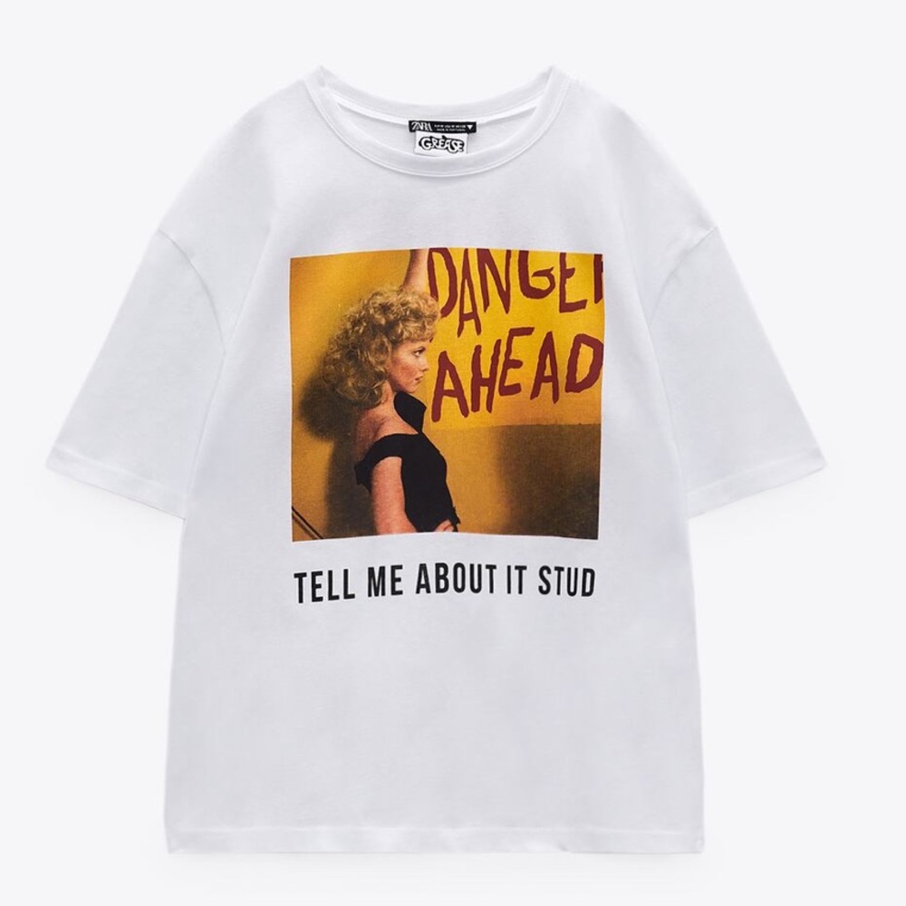 NWT Zara Grease Movie Sandy T Shirt Size Medium